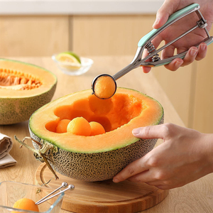 Cuchara de Acero Inoxidable de Lujo para Galletas, Cuchara Ecológica con Resorte para Helado, Melón, Bolas de Proteína, Albóndigas - Product Image 3