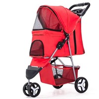 C & C Poussettes de luxe à 4 roues pour chats de voyage Chariots pour animaux de compagnie Poussette pour chiens