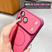 Étui magnétique en TPU PC de 2,0 mm pour iPhone 18 Pro Max 17 Air 16 15 14 Plus 13 12 11 Pro avec aimant 1500GS intégré et film protecteur d'écran HD transparent
