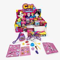 Nouveautés : Lot de 12 figurines d'animaux surprise en forme d'œuf, jouet boîte mystère chat, mini poupée, boîte de présentation, accessoires pour animaux de compagnie, jouets capsule pour enfants