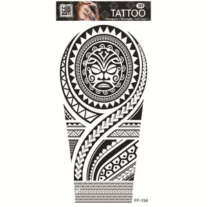 Autocollants de tatouage temporaire noir pour bras, imperméables, en papier indien, pour hommes et femmes, tenue de 3 à 5 jours - Product Image 3