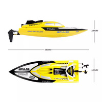 Bateau télécommandé WL912 ultra-réaliste 2,4 GHz sans fil haute vitesse, résistant aux retournements, avec fonction vocale musicale