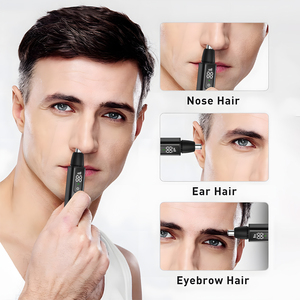 2025 USB Rechargeable Électrique Nez Cheveux Tondeuse Lavable Lame Tête Électrique Nez Oreille Tondeuse À Cheveux Remover - Product Image 5