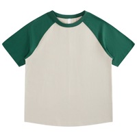 Camisetas de Moda Urbana 100% Algodón, Camisetas con Estampado Personalizado en Relieve, Cuello Redondo, Costuras en Contraste para Hombre
