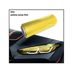 0.3*10M Film de <span class=keywords><strong>phare</strong></span> de voiture résistant aux UV jaune feu arrière auto-réparation Protection de peinture dorée PPF/TPH Film de teinte de <span class=keywords><strong>phare</strong></span> de voiture - Product Image 1