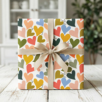 Papier d'emballage pour cadeaux d'anniversaire et de mariage, papier d'emballage pour décorations de fête et de mariage