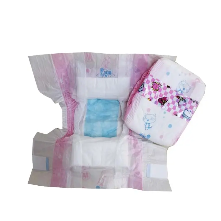 Second Hand Full Elastic Big Waistband Disposable Baby Dry Taped Diaper 15Kg 150 Count