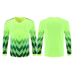 2025 और 2026 नए सीज़न ने लाल और हरे रंग में उच्च गुणवत्ता वाले थोक फुटबॉल गोलकीपर वर्दी पहने - Product Image 4