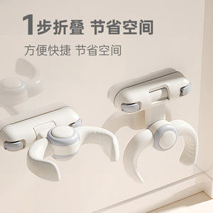 Wall Mounted <b>Foldable</b> Baby <b>Bath</b> Holder Suction Cup Fixing Clip For 0-12 Months Children Shower Rack - Product Image 3