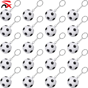 Ballon de football en éponge PU léger de 4 cm, prix de gros promotionnel, <span class=keywords><strong>pas</strong></span> <span class=keywords><strong>cher</strong></span>, <span class=keywords><strong>porte</strong></span>-clés pour sac à dos, pendentif - Product Image 1