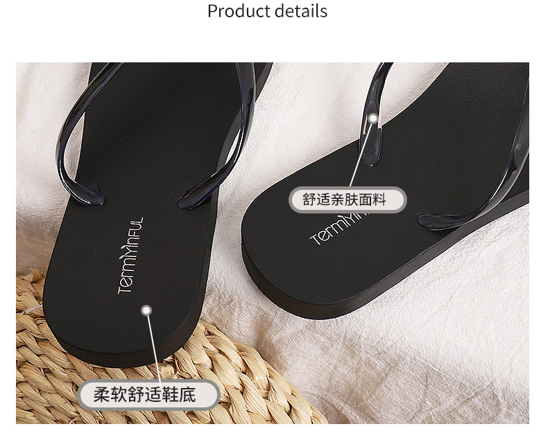 High Quality Ladies Jelly PVC Flip Flops Slipper Women Summer Beach Casual Shoes