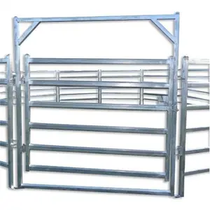 Panel de valla de acero galvanizado duradero, paneles de ganado, puerta de granja en venta