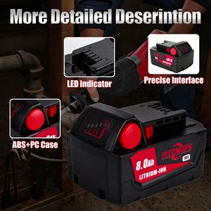 Batería de 8 Ah, Compatible con Herramientas Inalámbricas de 18 V Como Llaves Inalámbricas, Destornilladores y Otras Herramientas Eléctricas - Product Image 2
