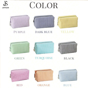 YOUSUN Sac de maquillage brodé en fil bulle personnalisé, sac de toilette rayé mignon pour femmes – Grande vente - Product Image 6