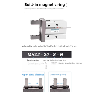 小型パラレル空気圧グリッパーロボットアーム用空気圧フィンガーシリンダー - Product Image 6