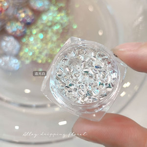 Poudre de paillettes réfléchissante multicolores pour ongles - Product Image 6