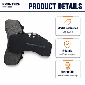 Plaquettes de frein à disque pour camion, friction stable, formule anti-décoloration pour flotte logistique, camion frigorifique - Product Image 3