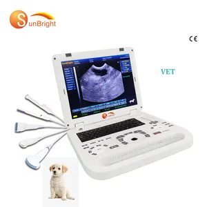 Máquina de escaneo ultrasónico de veterinario médico portátil 3D, con sonda rectal, 2 unidades