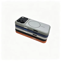 Coque de téléphone de luxe en TPU PC ultra-fine, effet mat, magnétique, anti-chute, antichoc pour iPhone 16 17 18 Pro Max