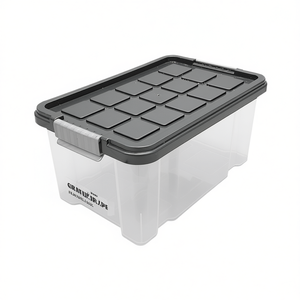 RIVAL Eurobox 30x19x14cm With Lid <b>Storage</b> Container <b>Shoe</b> Organiser - Product Image 2