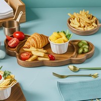 Plateau éléphant en bois moderne, classique, durable et écologique, grand format, motif personnalisé créatif, pour service, camping et fruits secs