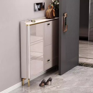 <span class=keywords><strong>Meuble</strong></span> à chaussures moderne de style nordique <span class=keywords><strong>avec</strong></span> siège et tabouret intégrés pour la maison, l'hôtel, l'appartement – <span class=keywords><strong>Meuble</strong></span> à chaussures <span class=keywords><strong>avec</strong></span> siège intégré - Product Image 3