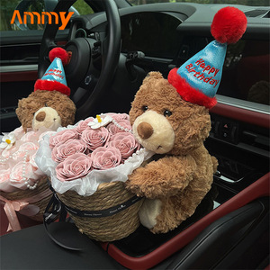 AM-SPC110 Ammy 11 <span class=keywords><strong>savon</strong></span> Rose fleur ours en peluche Bouquet éveil Rose <span class=keywords><strong>mariage</strong></span> fleurs décoration pour l'obtention du diplôme nouvel an mère - Product Image 3