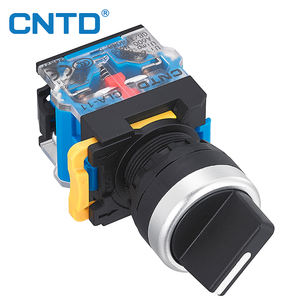 CNTD 10A600V ثلاثة موضع يسار إعادة ضبط ذاتي قفل يمين 22m زر ضغط مؤقت للطوارئ IP65 - Product Image 1