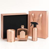 Ensemble cadeau personnalisé de diffuseur de parfum à trois pièces, bougie et spray d'ambiance