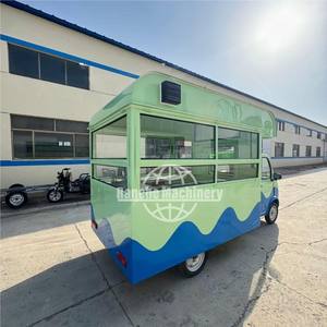 Camión de Comida Rápida y Helados Móvil Personalizado con Cocina Completa, Servicio de Hot Dogs, Construcción de Acero Inoxidable, Remolque Estilo Tren - Product Image 4