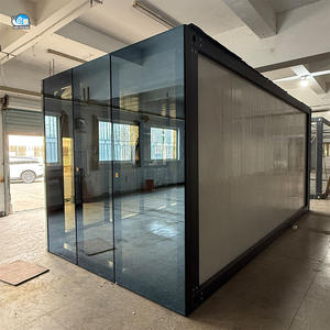 Rumah Kontainer Dinding Kaca Modular Modern Mewah Siap Huni 2 3 4 5 Kamar Tidur Prefabrikasi 20ft 40ft untuk Hotel Villa - Product Image 3