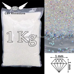 Nail Crystals Rhinestones Ab C Y High Quality 1MM Mini Tiny Micro Crystal AB Nail Stones Rhinestones Pixie Dust Rhinestone