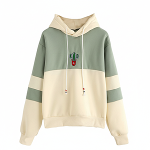 Ropa informal de invierno para mujer con logotipo personalizado OEM, abrigo transpirable de lana de talla grande, sudaderas con capucha, técnicas con estampado de cristal - Product Image 1