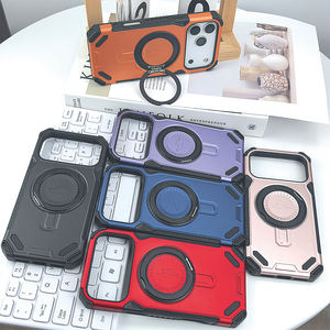 Fundas Magnéticas de Lujo a Prueba de Golpes con Anillo Giratorio de 360 Grados para <span class=keywords><strong>iPhone</strong></span> 17 Air 16 Pro Max 15 Plus 14 13 - Product Image 4