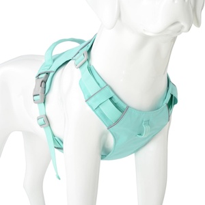 Harnais de chien rembourré doux, réglable, respirant, imperméable, en PVC et silicone, résistant, tactique, avec logo personnalisé - Product Image 1
