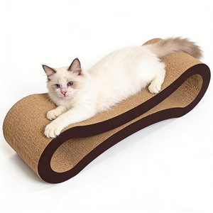 Tempat Tidur Sofa Penggaruk Kucing Ramah Lingkungan Berbentuk 8, Terbuat dari Karton Bergelombang yang Tahan Lama dan Berdensitas Tinggi - Product Image 4