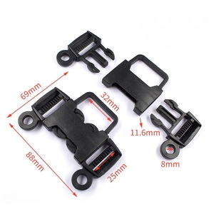 Hebillas de Plástico de 25mm al por Mayor, Hebilla de Seguridad de Liberación Rápida de Tres Puntos y 2 Vías para Correas de Silla de Bebé y Cochecito - Product Image 6