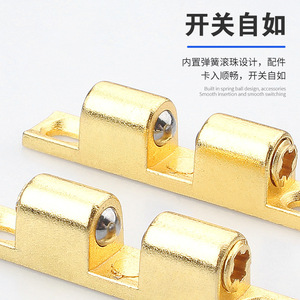 <b>Cabinet</b> Door Latch Magnetic Zinc Alloy Imitation Copper Color Modern Design For Wardrobe Cupboard - Product Image 2