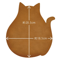 Tapis de souris en forme de chat en cuir Pu tapis de souris de bureau mignon tapis de souris de jeu pour ordinateur portable pour une utilisation de bureau