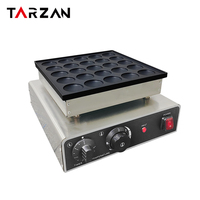 Machine Électrique Antiadhésive pour Mini Crêpes, 110v/220v, 25 Trous, pour Poffertjes et Dorayakis