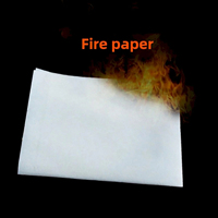 Nicro vente en gros baguette magique jetable tour de feu surnaturel gros plan scène blanc magique montrant des accessoires papier de feu magique