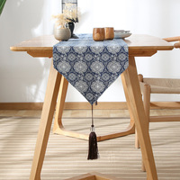 1 pièce Chemin de table en coton et lin, style nordique, 30x120cm, 30x200cm, tendance bohème, pour décoration de table