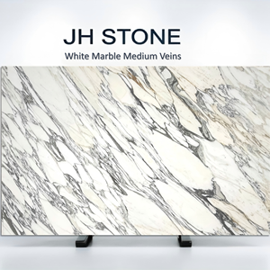 Dalle de marbre <span class=keywords><strong>blanc</strong></span> italien Arabescato pour plan de travail de cuisine, dessus de meuble-lavabo, revêtement mural en pierre - Product Image 1