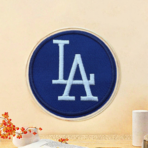 Wholesale Eco-Friendly Designer Iron-<b>On</b> Embroidered English Letter <b>Patches</b> for Hats Bags Clothes-<b>Sew</b>-<b>On</b> LA <b>Patch</b> - Product Image 3