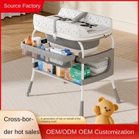 Table de Soin Bébé Deux-en-Un Multifonctionnelle Pliable pour Change et Massage Nouveau-né pour Produits de Bain