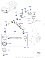 Bras de suspension inférieur avant gauche en alliage d'aluminium de haute qualité pour Land Rover PT306 306DT L494 L405 Numéro OE LR171073