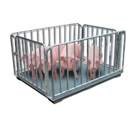 Affichage numérique de l'indicateur de pesage de bétail de balances de porc de volaille de bétail de haute précision 1.2m x 1.2m plate-forme LED/LCD certifié CE