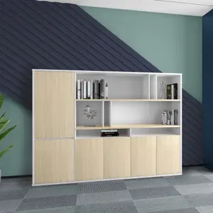 China preço 2 portas ceo escritório gabinete madeira simples estante ficheiro durável armário