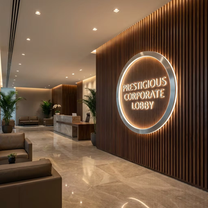 Letras Metálicas 3D <span class=keywords><strong>de</strong></span> Alta Calidad con Retroiluminación LED para Logotipos <span class=keywords><strong>de</strong></span> Hoteles <span class=keywords><strong>de</strong></span> Lujo, Letreros Luminosos Profesionales para Empresas - Product Image 5