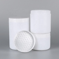 Vente en gros de pot HDPE blanc 1000 1200 1800ml de protéine de lactosérum en poudre bouteille en plastique d'huile de poisson avec bouchon